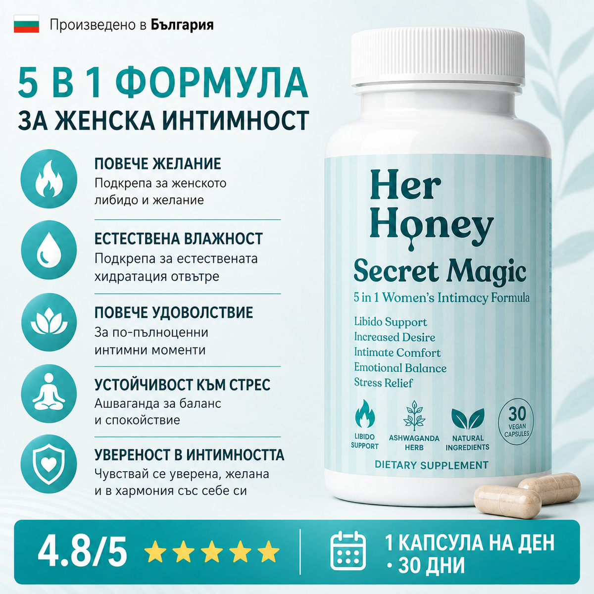 Secret Magic – 5 в 1 формула за женска интимност